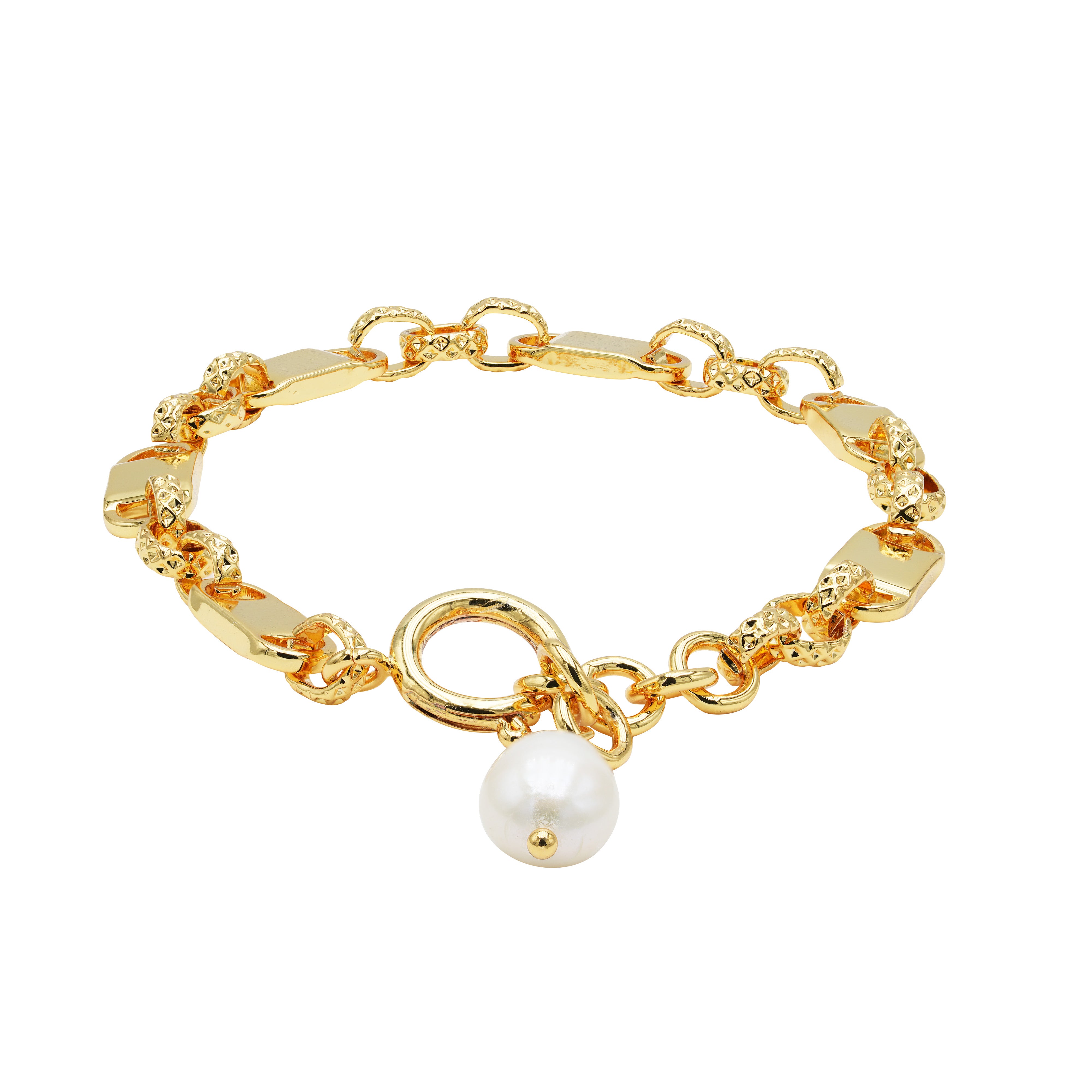 Pearl Charm Bracelet