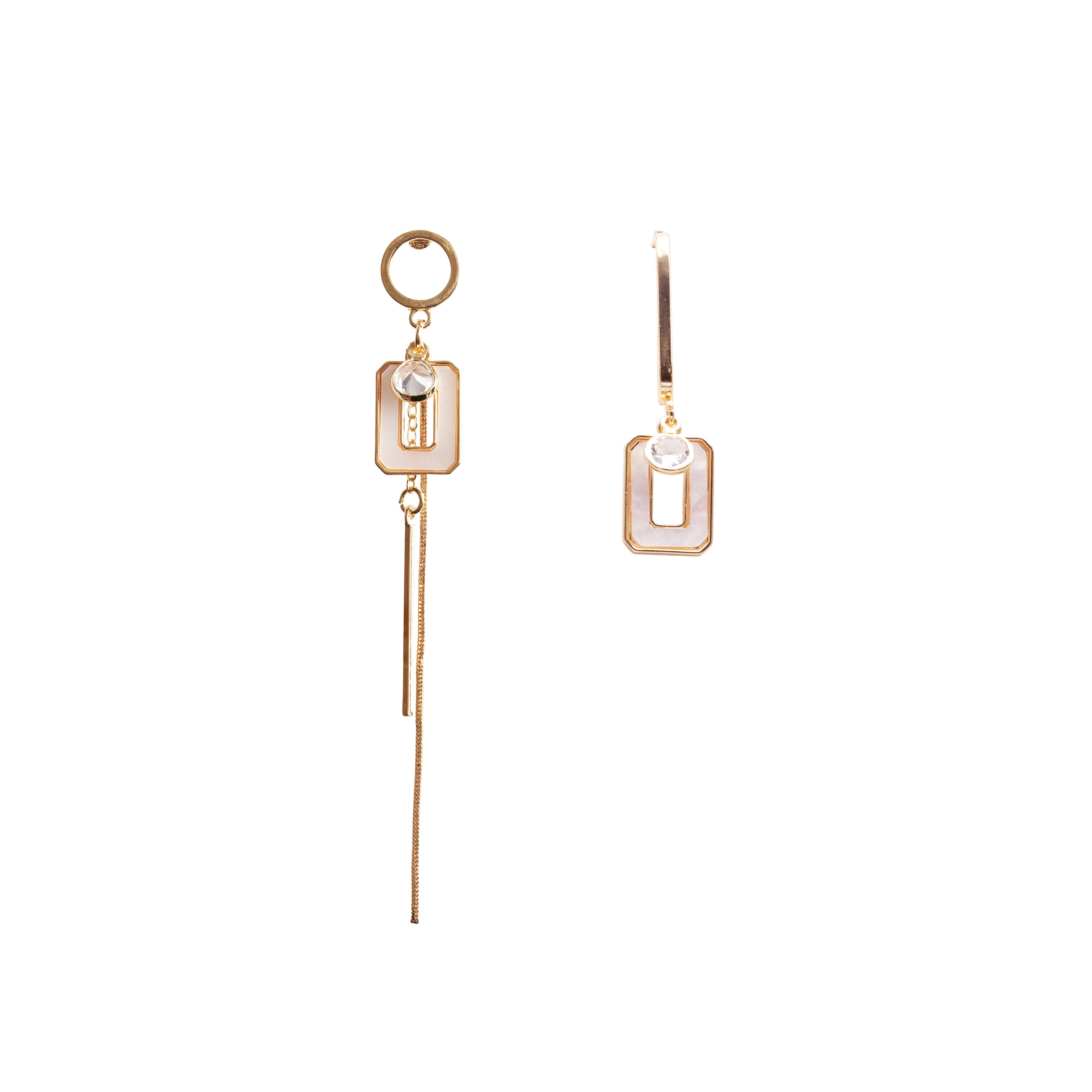 Linear Pendant Earrings